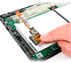 Замена шлейфа на планшете